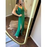 Vestido Decote V Costas Mirabela - Verde