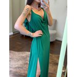 Vestido Decote V Costas Mirabela - Verde