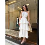Vestido Camadas Gabi - Branco