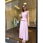 Vestido Pesponto Alfaiataria Marrant - Rosa