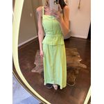 Vestido Pesponto Alfaiataria Marrant - Verde