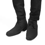 Bota Social Clássica Masculina Nobuck Preto