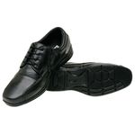 Sapato Social Confort Masculino Com Cadarço Preto
