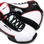  Tênis De Basquete Charge Branco, Preto e Vermelho