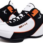 Tênis De Basquete Charge Branco, Preto E Laranja