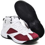 Tênis De Basquete Dunk Adrenaline Branco, Preto E Bordo