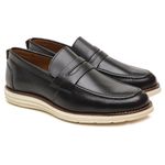 Sapato Casual Oxford Masculino Loafer Preto