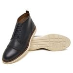 Sapato Casual Oxford Masculino Cano Médio Marinho
