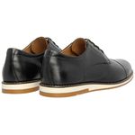 Sapato Casual Oxford Masculino Pontilhado Preto