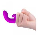DEDEIRA RABBIT COM VIBRO ROXA