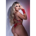 LINGERIE MY HEART COM LUVAS DE RENDA PRETA