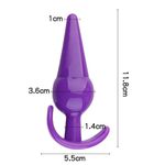 PLUG ANAL G JELLY ROXO 
