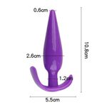 PLUG ANAL M JELLY ROXO 