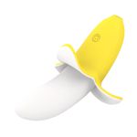VIBRADOR BANANA YES AVELUDADO RECARREGÁVEL