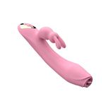 VIBRADOR RABBIT PONTO G COM ESTIMULADOR E AQUECIMENTO ROSA