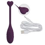 VIBRADOR BULLET LOVE HEART ROXO VIA BLUETOOTH E SATÉLITE 
