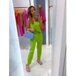 Cropped Linho- Pink