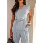 BLUSA ALONGADA COM CINTO