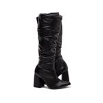 Bota Franzida Feminina Cano Longo Preto