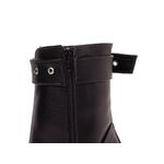 Bota Bico Fino Cano Médio Preto