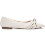 Sapatilha Feminina Bico Fino Off White