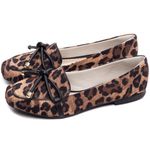 Mocassim Feminino Rasteiro Estampa Onça