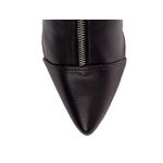 Bota Bico Fino Cano Médio Preto