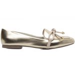 Mocassim Feminino Rasteiro Ouro Light