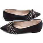 Sapatilha Feminina Bico Fino Preto