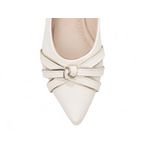 Sapatilha Feminina Bico Fino Off White