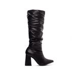 Bota Franzida Feminina Cano Longo Preto