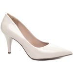 Sapato Scarpin Salto Fino Médio - Off White