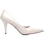 Sapato Scarpin Salto Fino Médio - Off White
