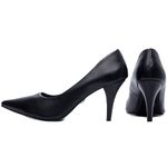Sapato Scarpin Salto Fino Médio Preto