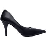 Sapato Scarpin Salto Fino Médio Preto