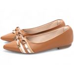 Sapatilha Feminina Bico Fino - 119B Caramelo