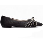 Sapatilha Feminina Bico Fino Preto