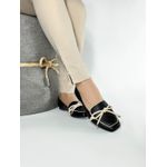 Mocassim Feminino Rasteiro Preto