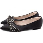 Sapatilha Feminina Bico Fino Preto