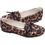 Mocassim Feminino Rasteiro Estampa Onça