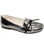 Mocassim Feminino Rasteiro Prata Velho