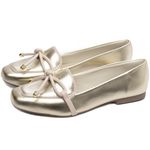 Mocassim Feminino Rasteiro Ouro Light