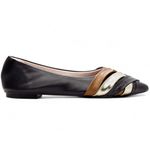 Sapatilha Mocassim Feminino Bico Fino Preto
