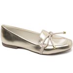 Mocassim Feminino Rasteiro Ouro Light