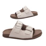 Sandália Papete Birken Off White