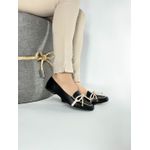 Mocassim Feminino Rasteiro Preto