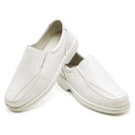 Sapato Casual Conforto Couro Branco