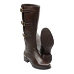 Bota Montaria Feminina Cano Longo Couro Comfort Marrom