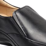 Sapato Masculino Ortopédico Couro Palmilha Anatômica Calce Fácil