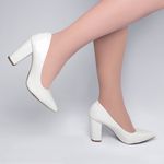 Sapato Scarpin Feminino Off White